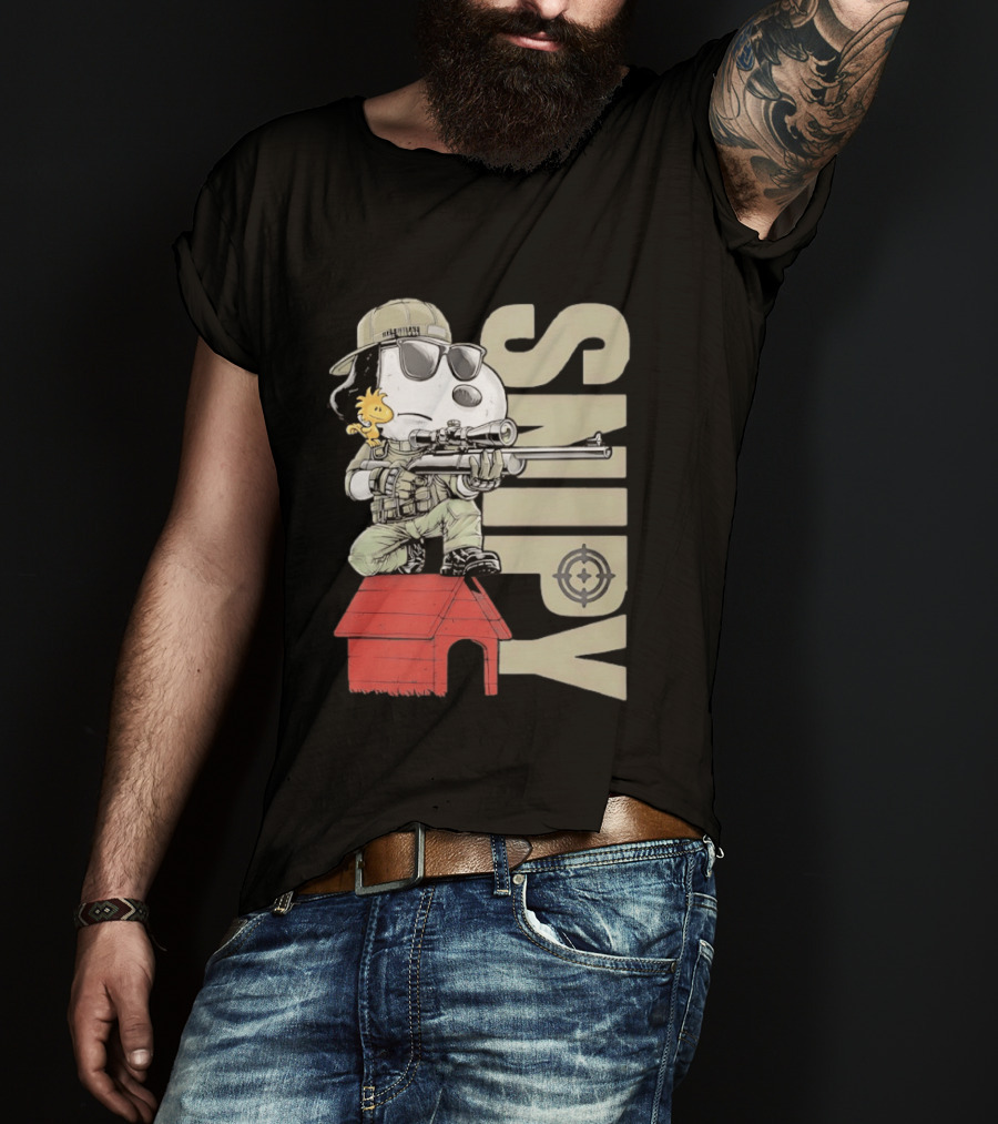 Snoopy Woodstock Sniper Doghouse Peanuts Target T-Shirt