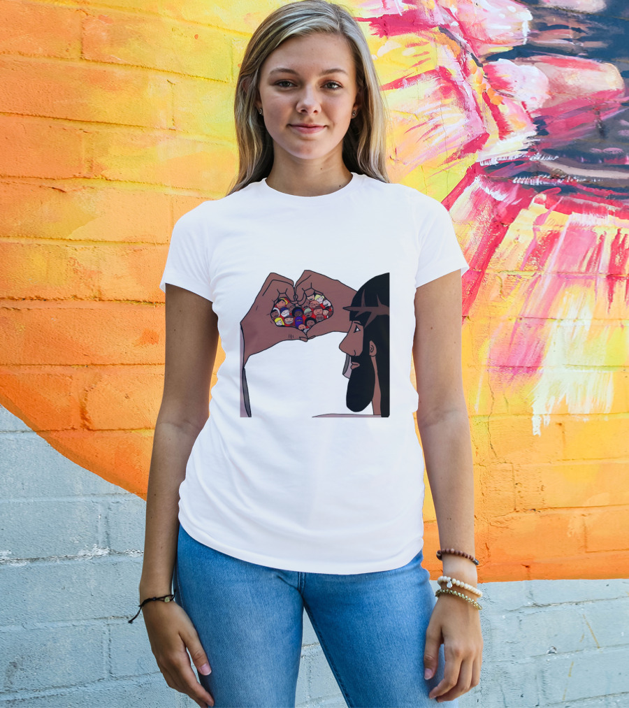 Jesus Love Includes Everyone Heart Hands Diversity Faces T-Shirt