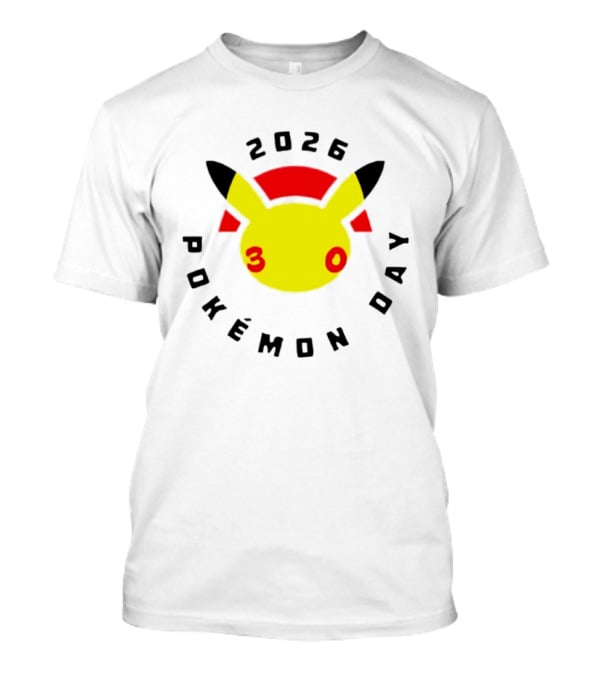 2026 Pokémon Day 30th Anniversary Pikachu T-Shirt