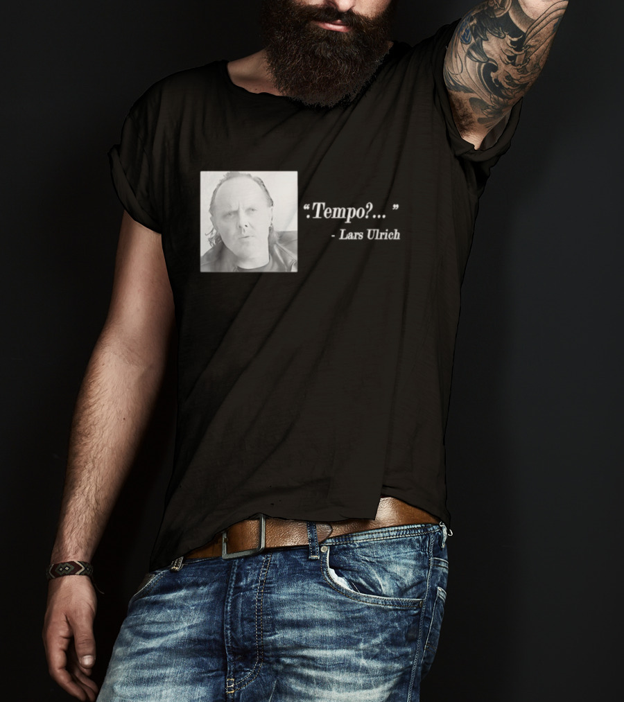 Lars Ulrich Tempo Vintage Style Photo T-Shirt