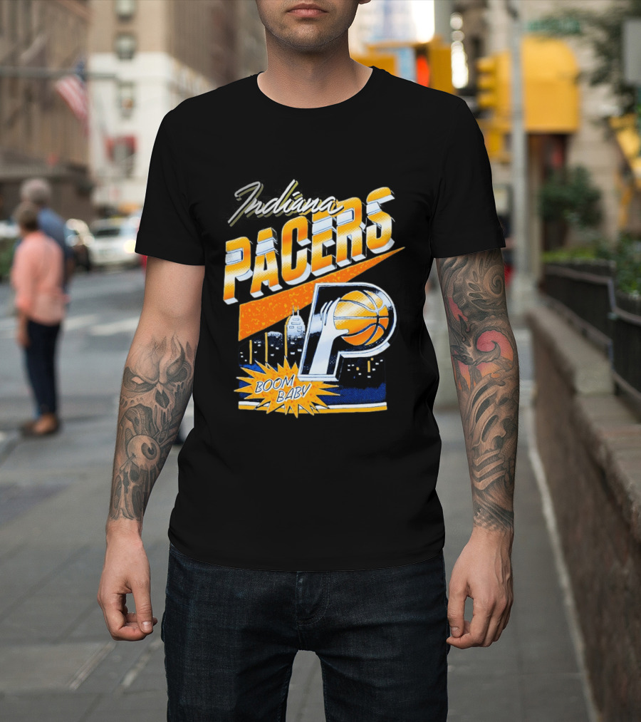 Indiana Pacers Boom Baby Basketball City T-Shirt