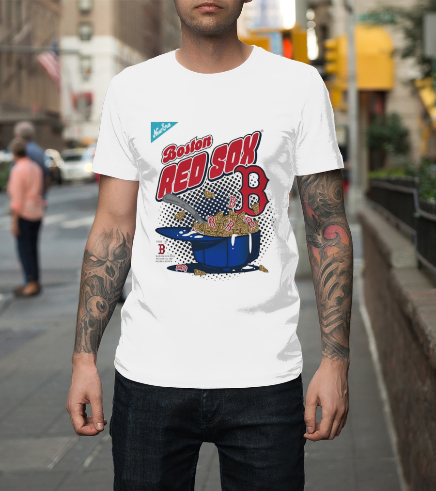 Boston Red Sox B Cap With Cereal Bowl T-Shirt