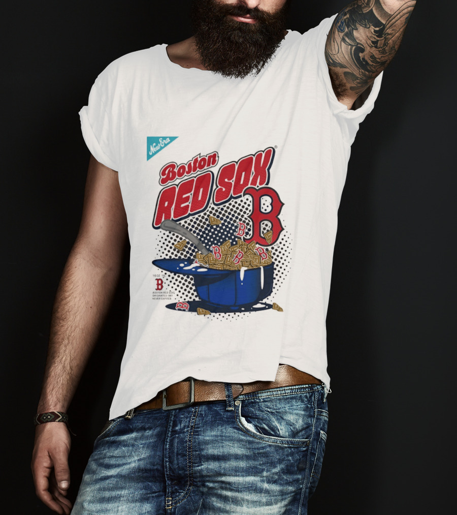 Boston Red Sox B Cap With Cereal Bowl T-Shirt