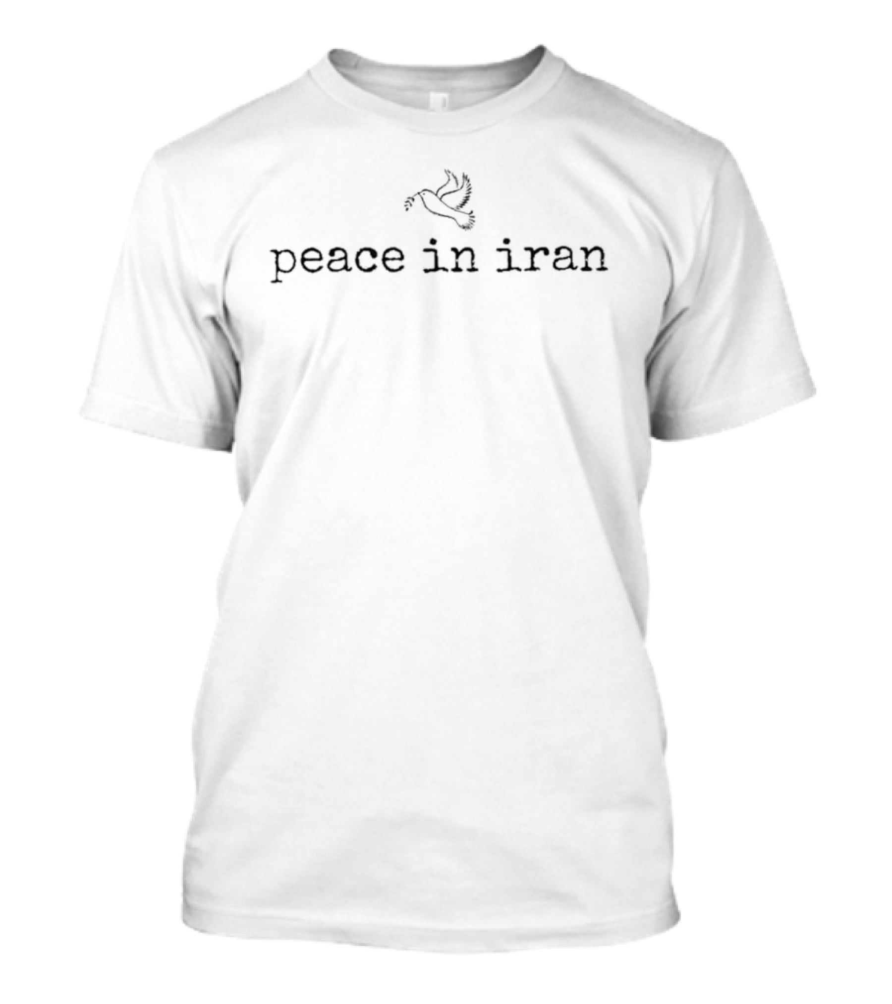 Peace In Iran Dove Symbol No War With Iran T-Shirt