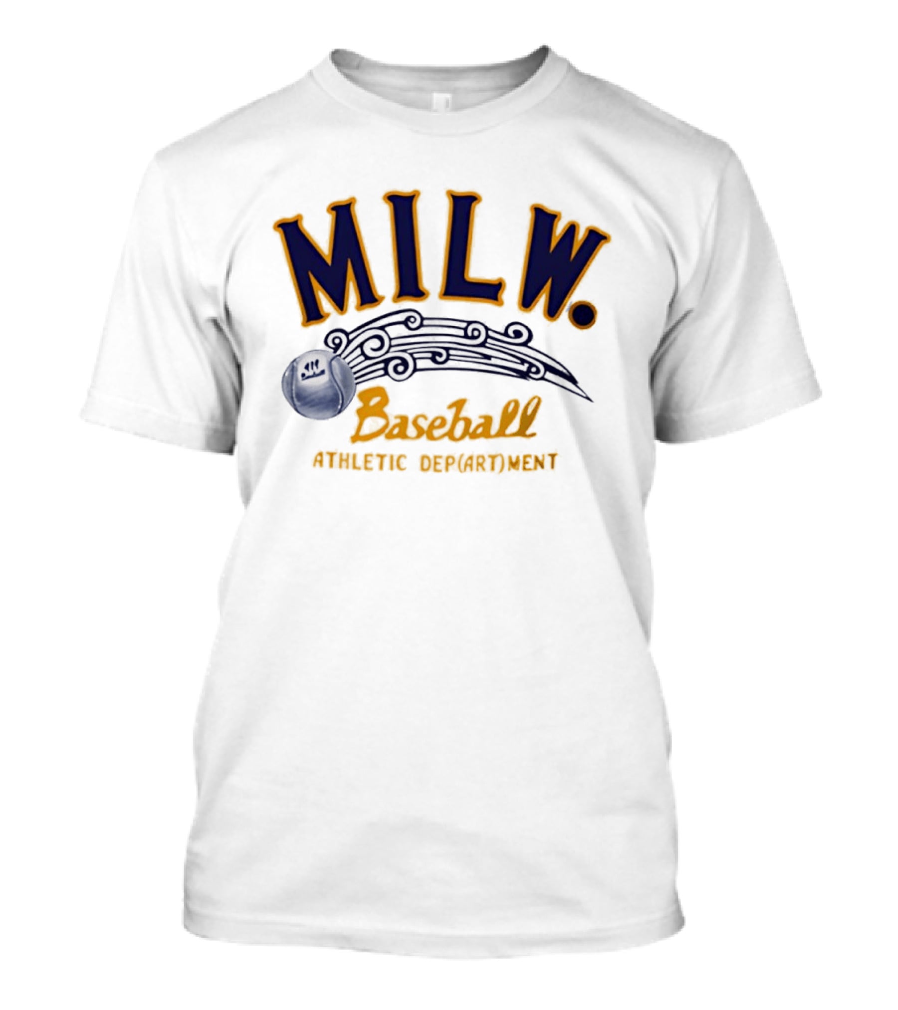 MILW Baseball Athletic Department Vintage Style Sports T-Shirt