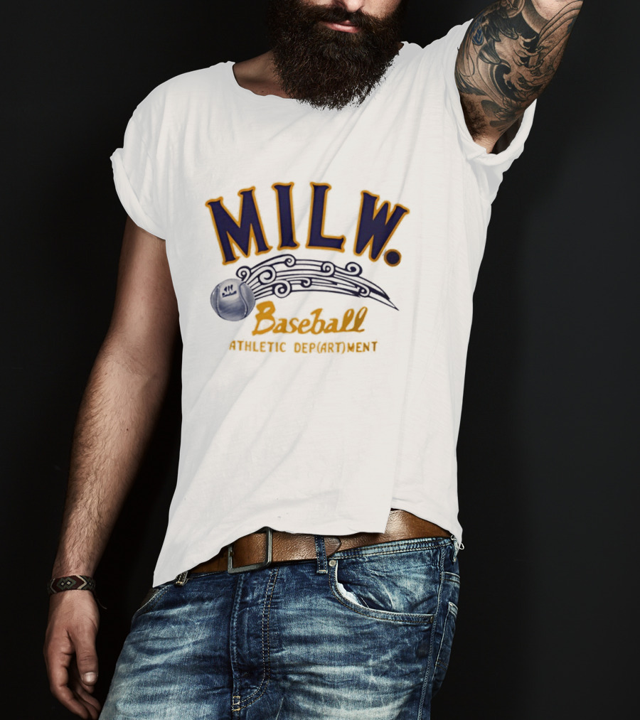 MILW Baseball Athletic Department Vintage Style Sports T-Shirt