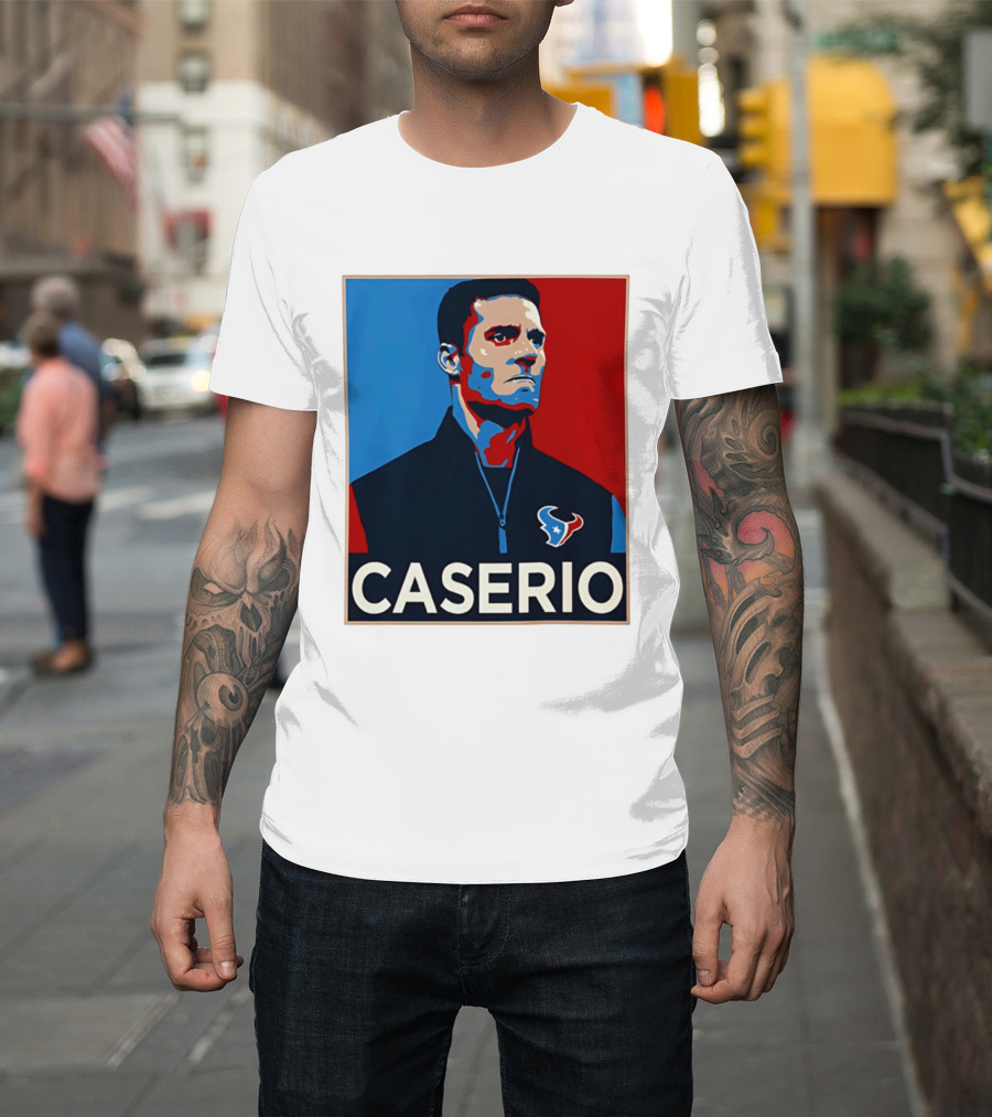 Caserio Houston Texans Bold Red Blue T-Shirt