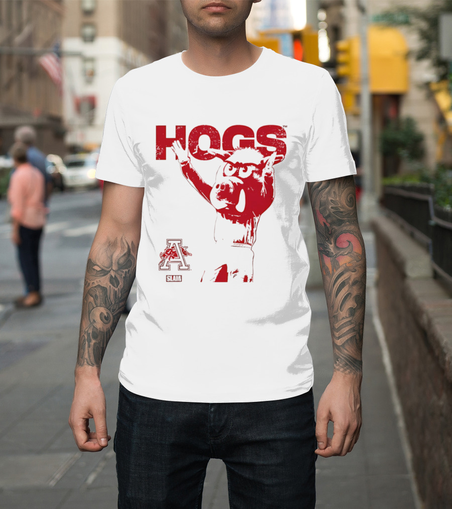 Arkansas Hogs Slam A Mode T-Shirt