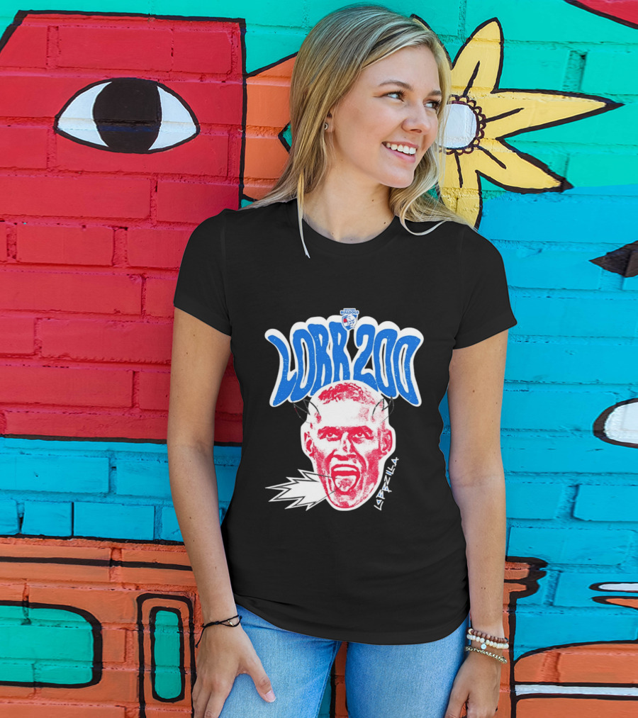 Western Bulldogs Lobb 200 Games Lobbzilla Big Head T-Shirt