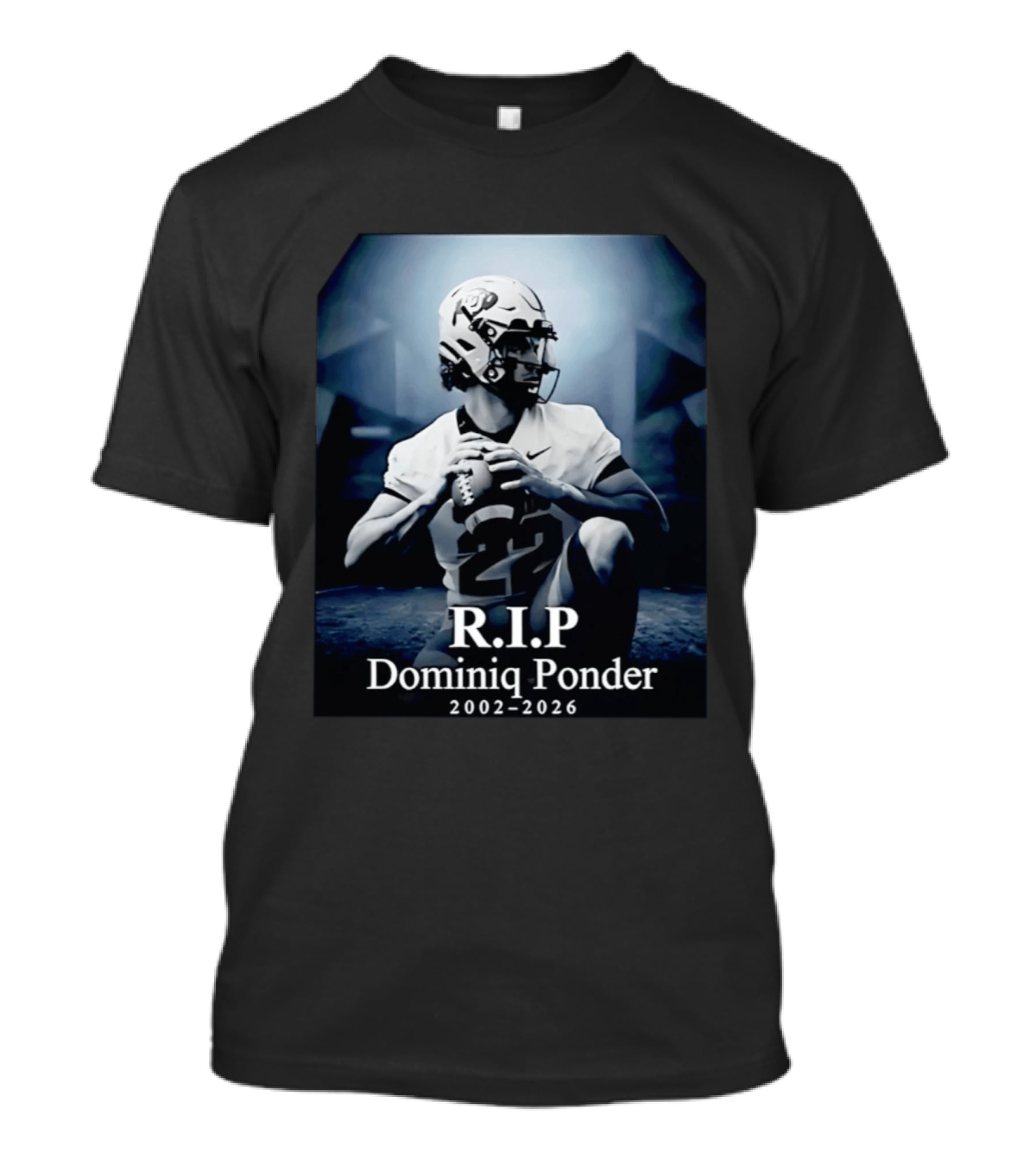 RIP Dominiq Ponder 2002 2026 Football T-Shirt