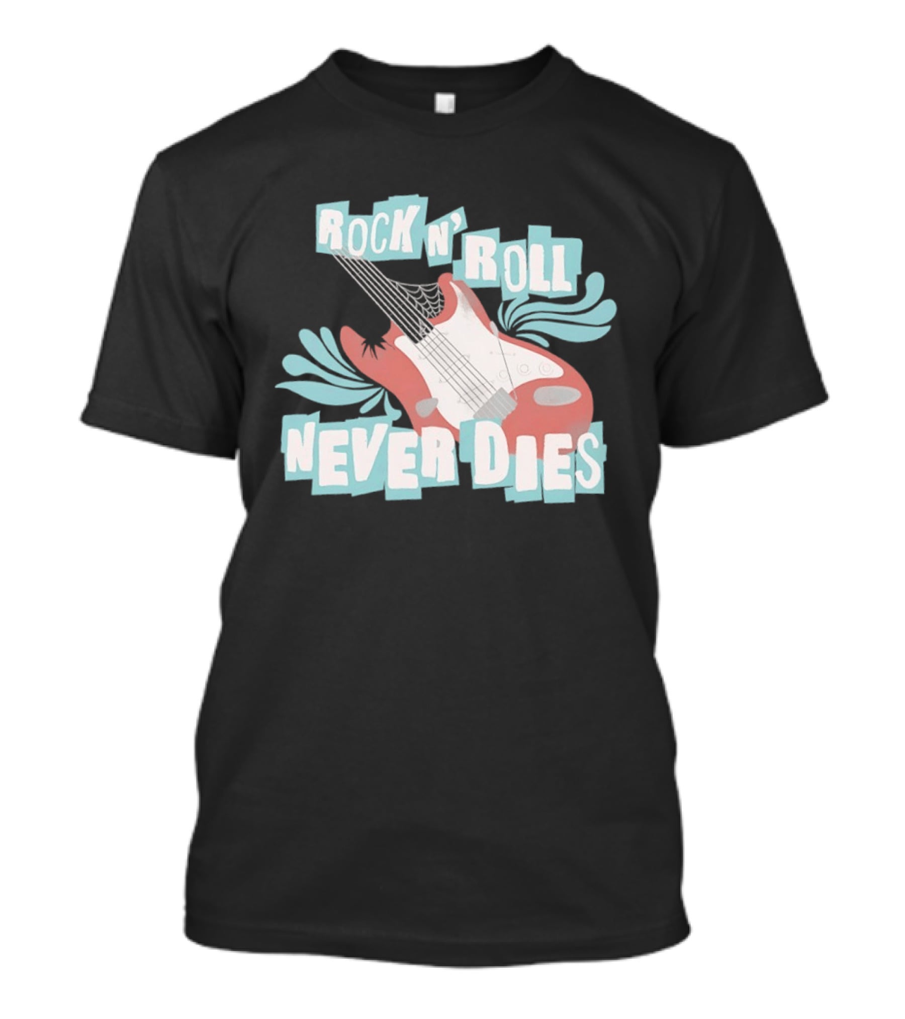 Rock N' Roll Never Dies Electric Guitar T-Shirt