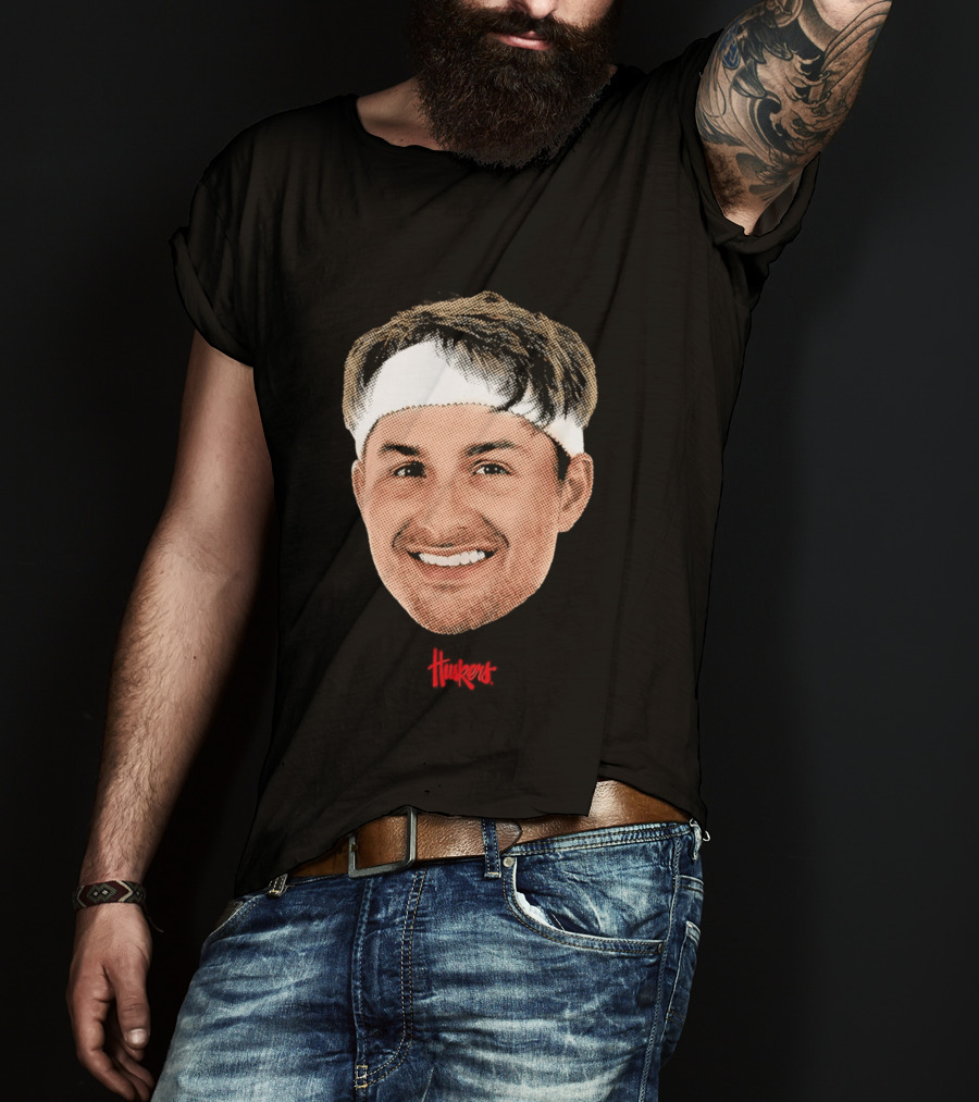 Samuel Hoiberg Nebraska Cornhuskers Big Head Unisex Basketball Fan T-Shirt