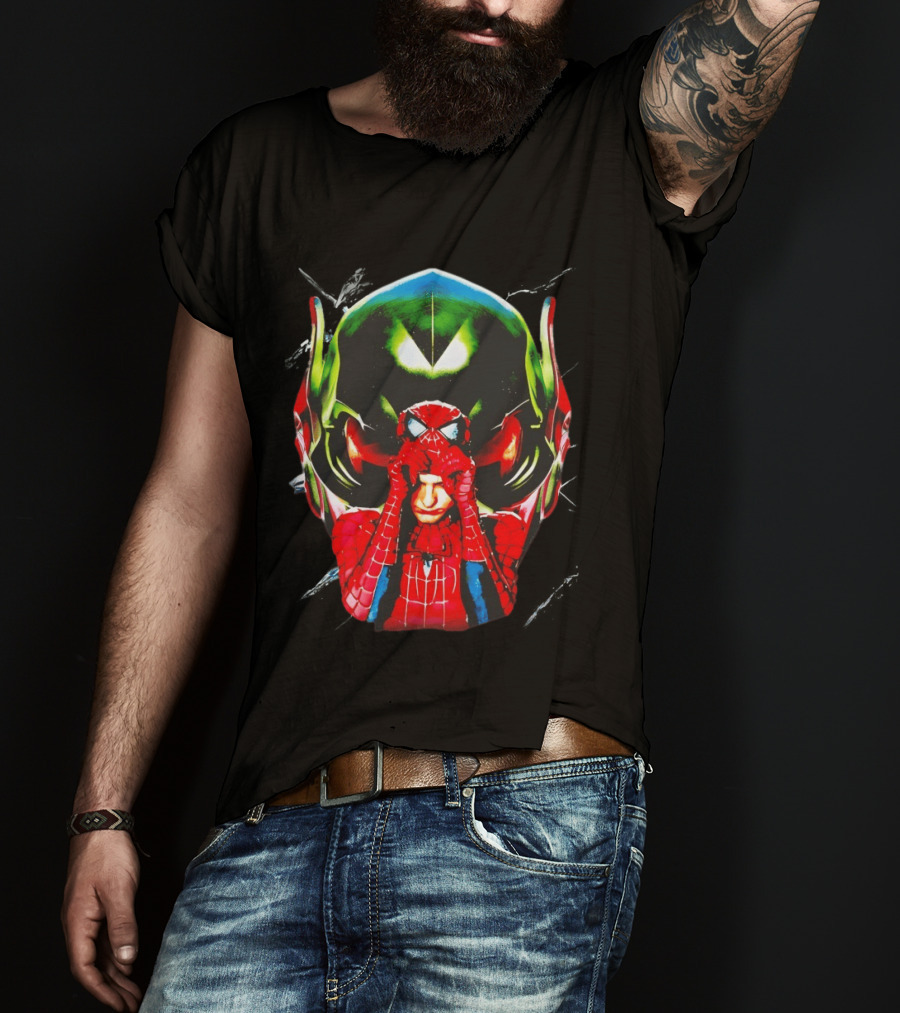 Spiderman Green Goblin Mask T-Shirt