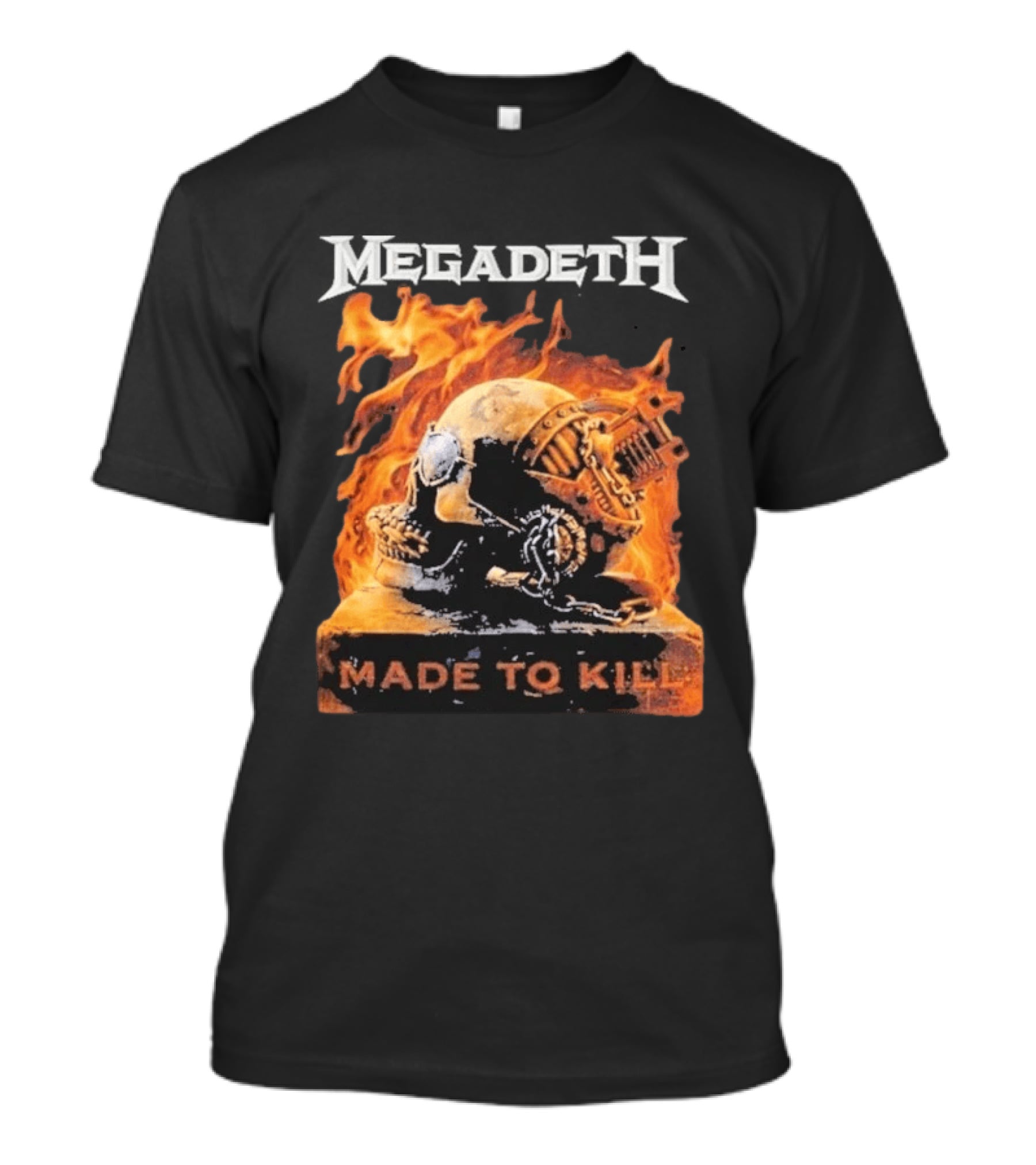 Megadeth Canada 2026 Tour Made To Kill Flaming Skull Explosion T-Shirt