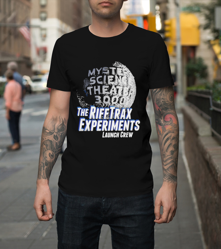 Mystery Science Theater 3000 The Rifftrax Experiments Launch Crew T-Shirt