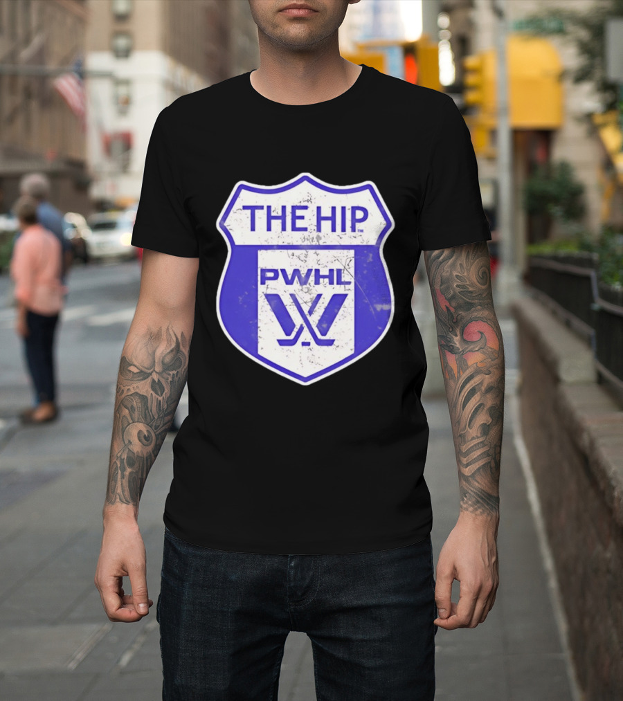 The Hip PWHL Hockey Badge Crest T-Shirt