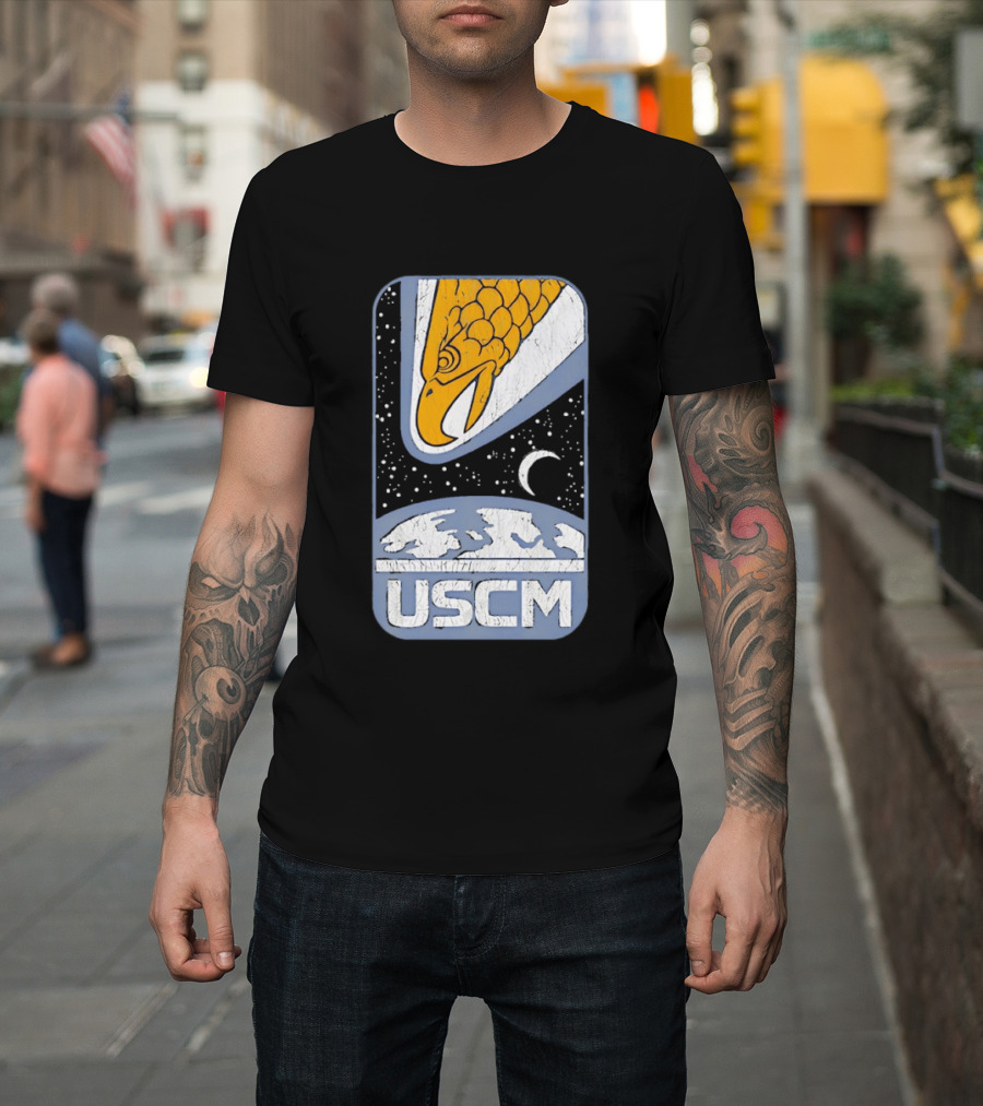 USCM Screaming Eagle Lunar Night Sky T-Shirt