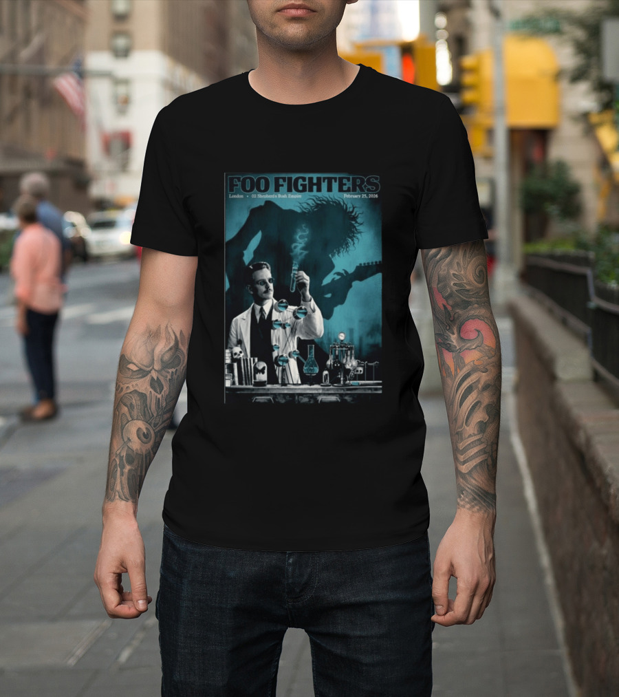 Foo Fighters London O2 Shepherds Bush Empire February 25 2026 T-Shirt