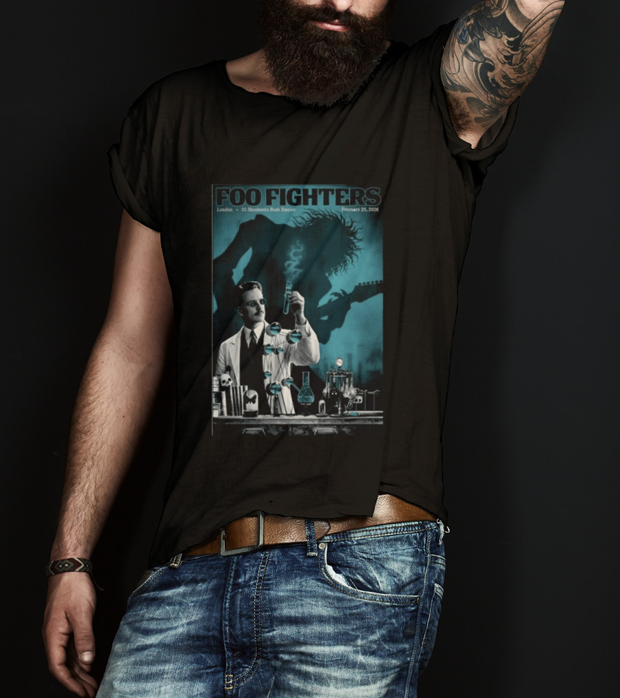 Foo Fighters London O2 Shepherds Bush Empire February 25 2026 T-Shirt