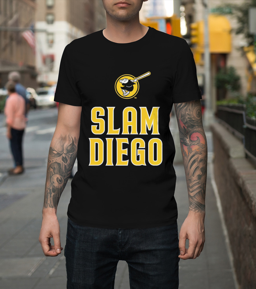 San Diego Padres Slam Diego Baseball Bat T-Shirt