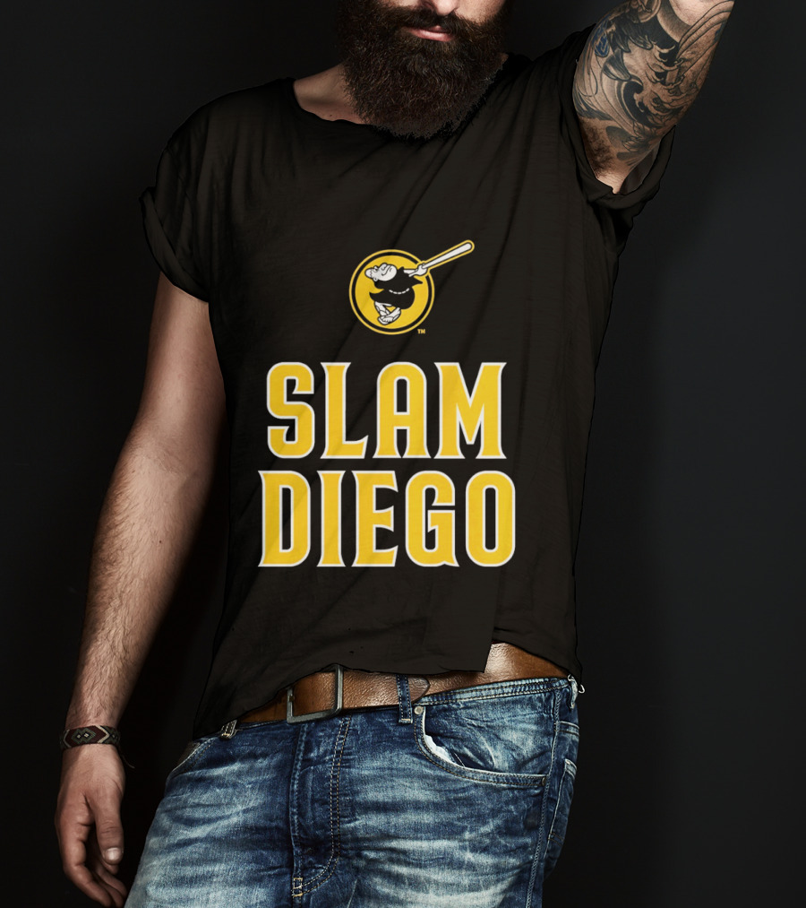 San Diego Padres Slam Diego Baseball Bat T-Shirt