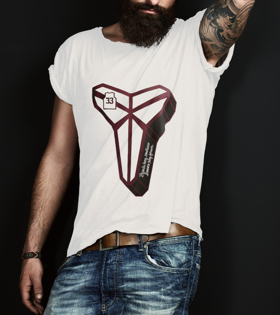 Kobe Bryant Friends Hang Sometimes Banners Hang Forever Number 33 T-Shirt