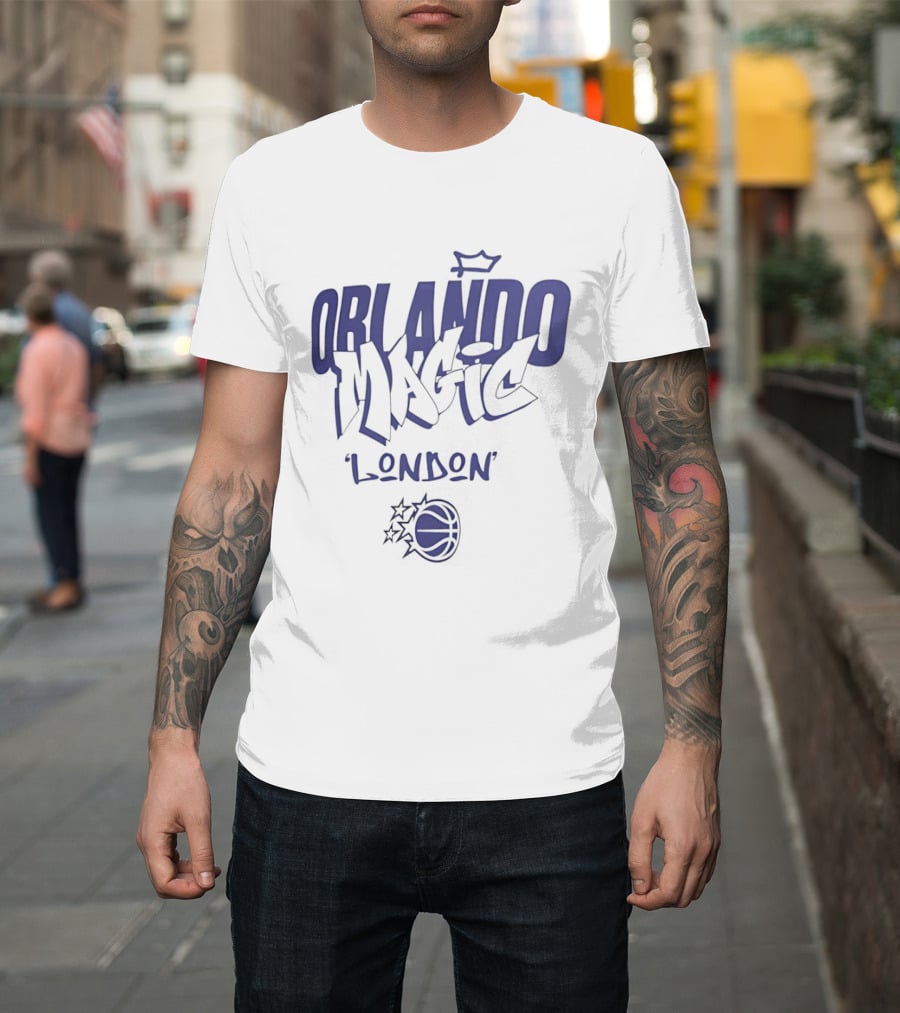 Orlando Magic London Basketball Team Branding T-Shirt