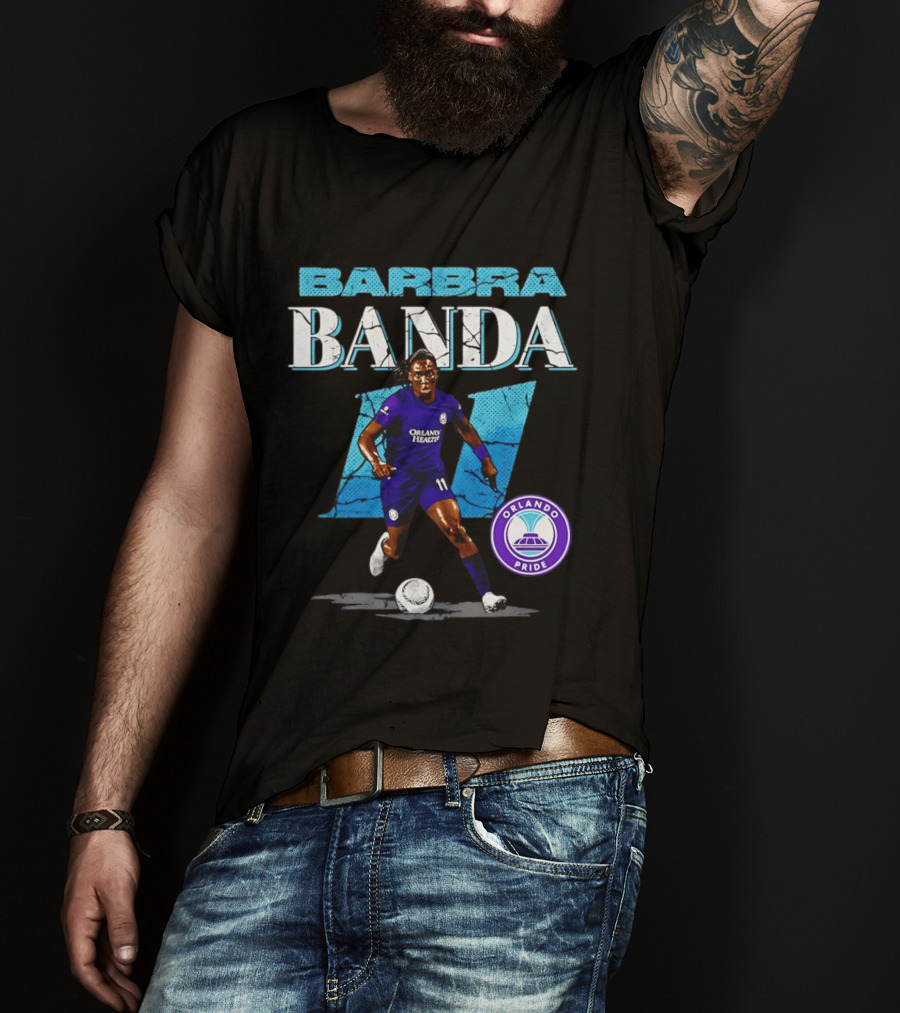 Barbra Banda Orlando Pride Number 11 Cracked T-Shirt