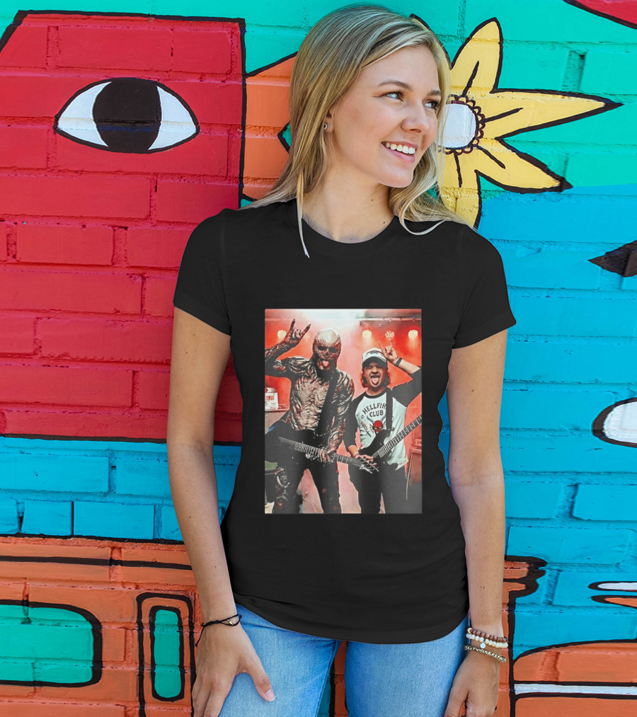 Vecna Dustin Henderson Hellfire Club Stranger Things Guitar Jam Session T-Shirt