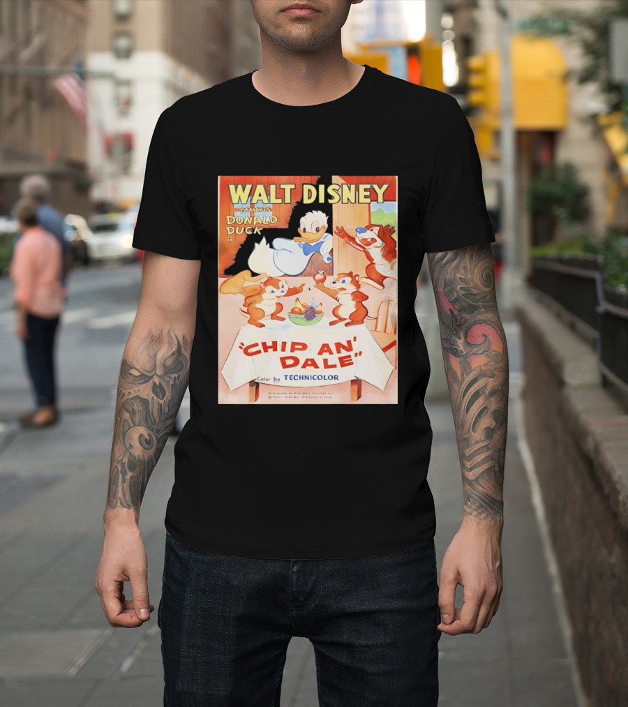 Walt Disney Presents Donald Duck In Chip An Dale Color By Technicolor T-Shirt