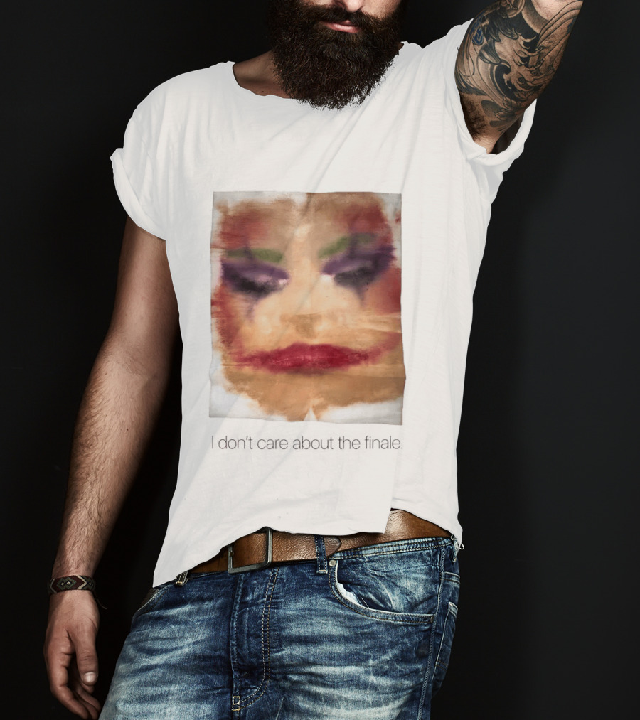 Joker I Don't Care About The Finale Abstract Face T-Shirt
