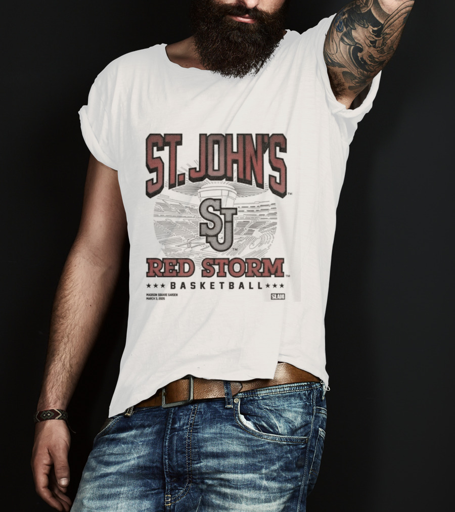 St John's Red Storm Basketball Madison Square Garden March 3 2026 Exclusive Event T-Shirt
