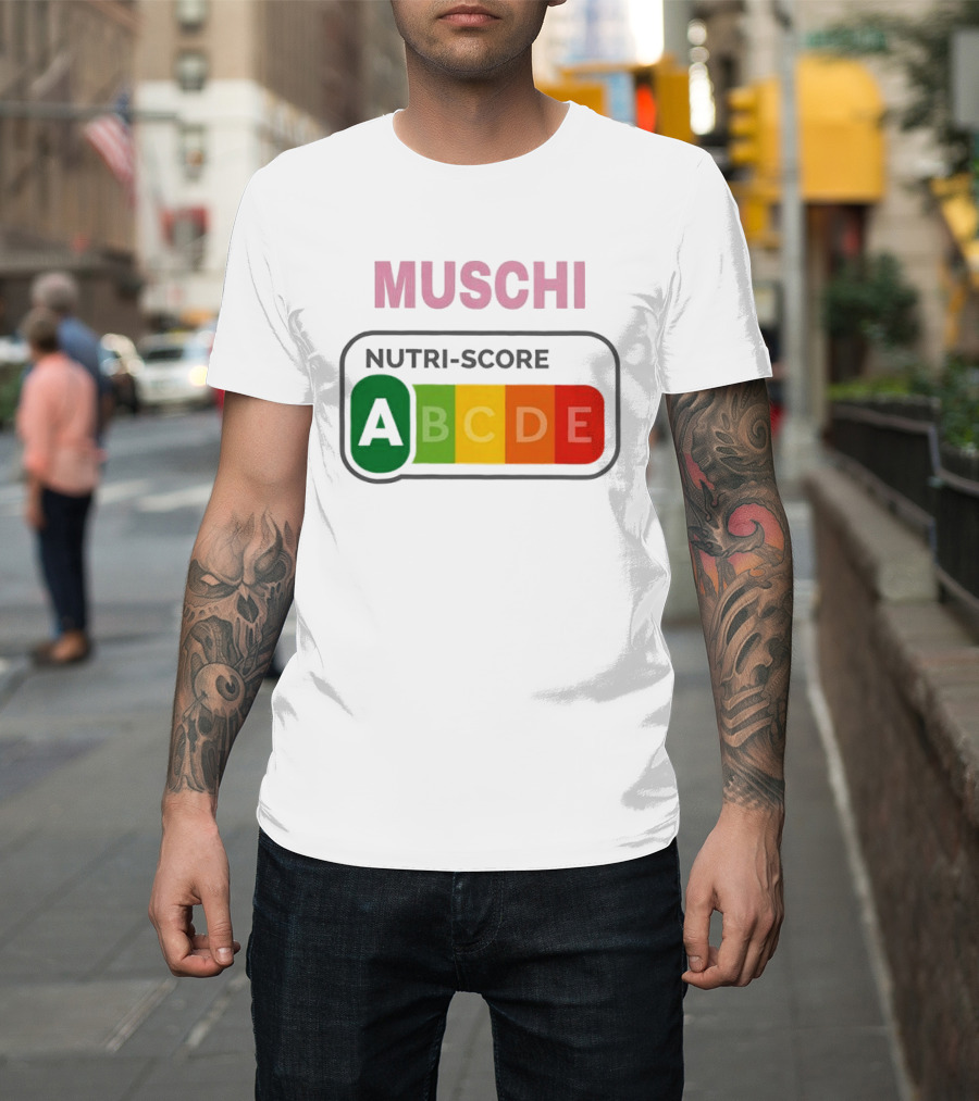 MUSCHI Nutri Score ABCDE European Food Nutrition Rating System T-Shirt
