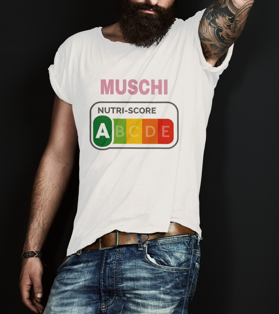 MUSCHI Nutri Score ABCDE European Food Nutrition Rating System T-Shirt