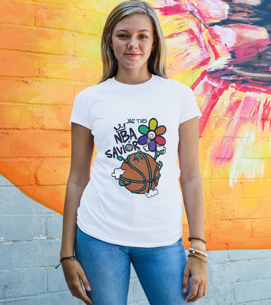 Jae Tips NBA Savior Basketball Flower Planet Player T-Shirt