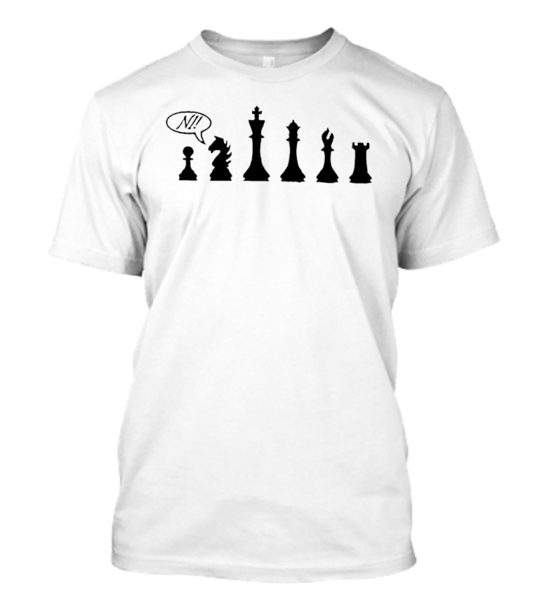 Knights Who Say Ni Monty Python Chess Piece T-Shirt