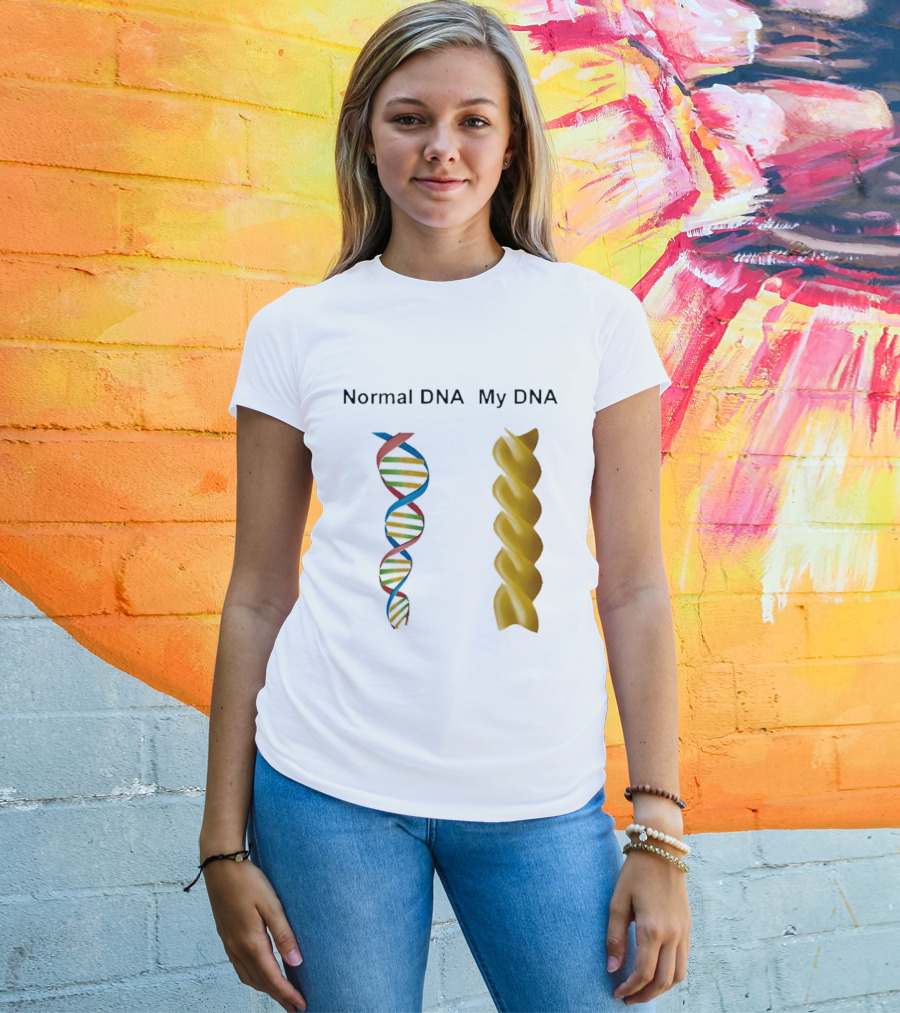 Normal DNA My DNA Fusilli Pasta Twist Humor T-Shirt