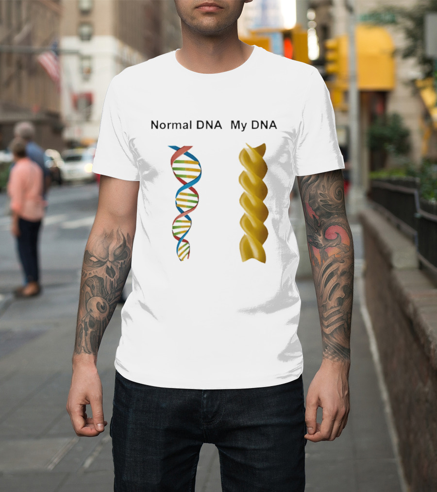 Normal DNA My DNA Fusilli Pasta Twist Humor T-Shirt