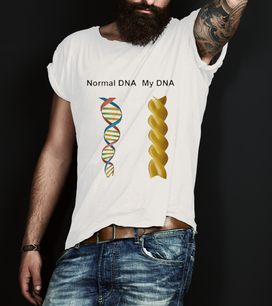 Normal DNA My DNA Fusilli Pasta Twist Humor T-Shirt
