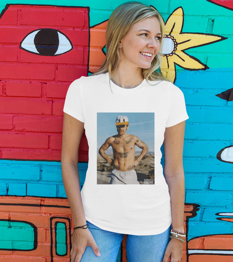 Harry Donald Duck Cap Runner's World Desert Tattoos T-Shirt