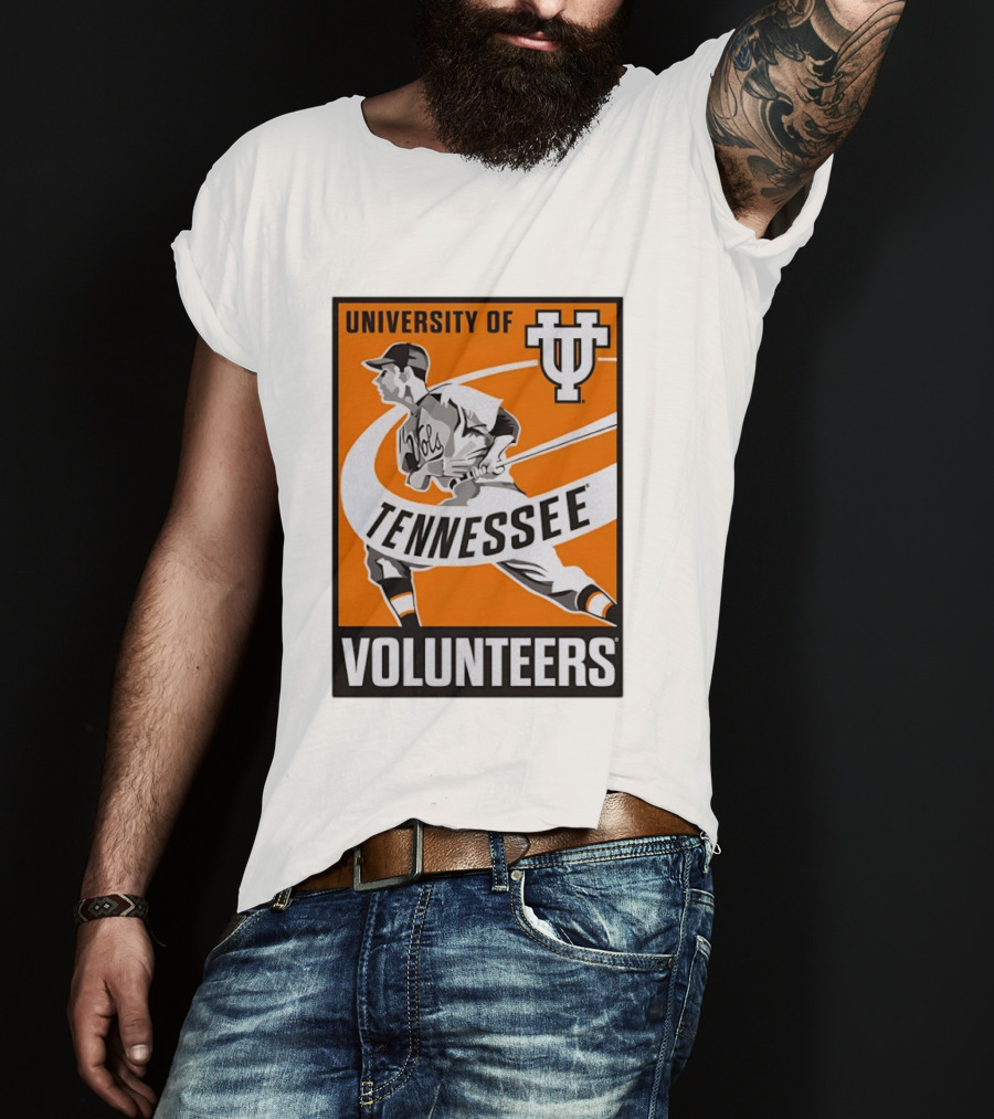 University Of Tennessee Volunteers Baseball Batter Icon UT T-Shirt