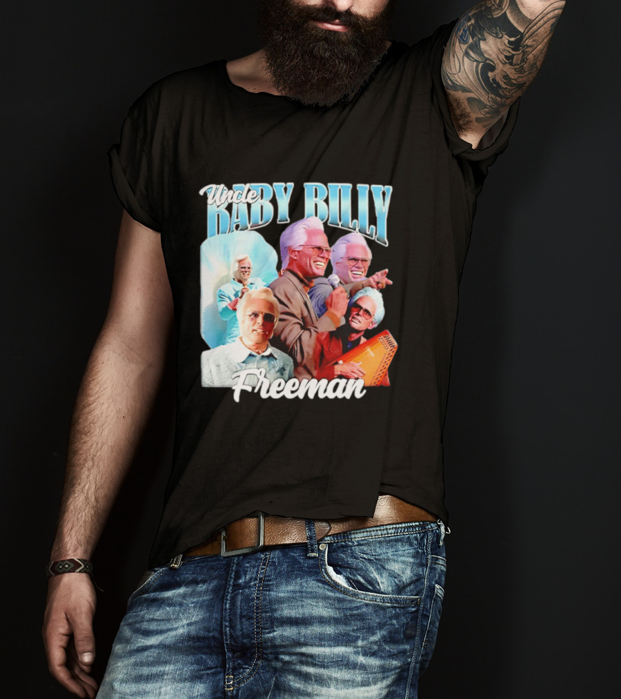 Uncle Baby Billy Freeman Character Collage T-Shirt