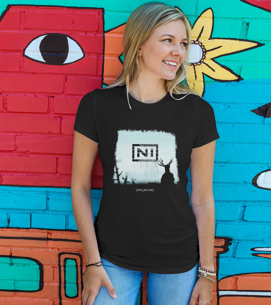 Nine Inch Nails NIN Deer Shadow With Antlers T-Shirt