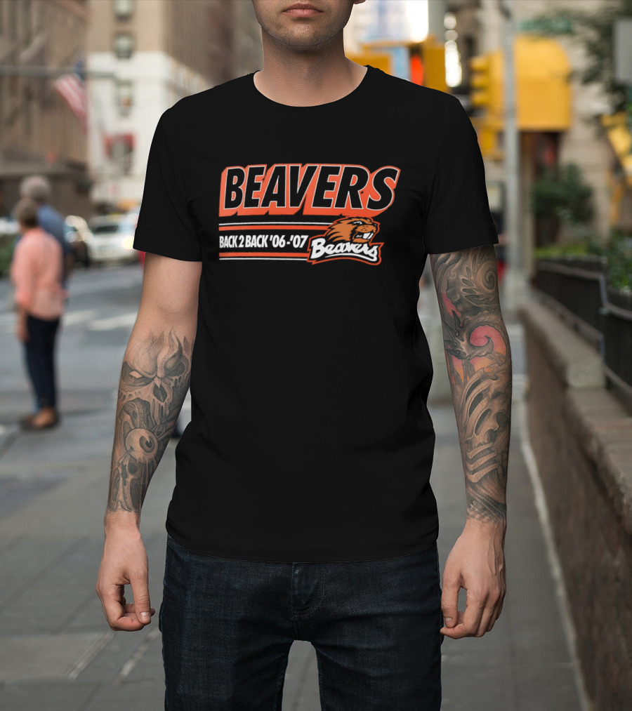 BEAVERS Back 2 Back '06 '07 T-Shirt
