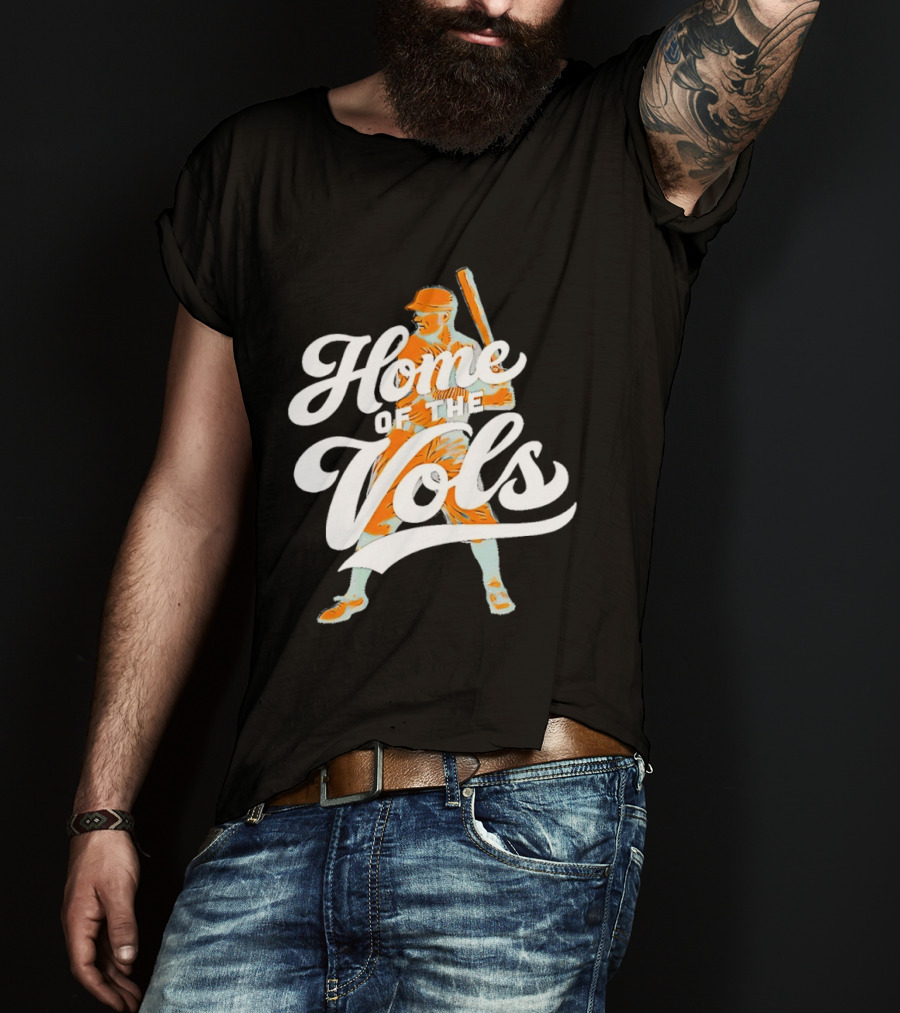 Home Of The Vols Baseball Player T-Shirt
