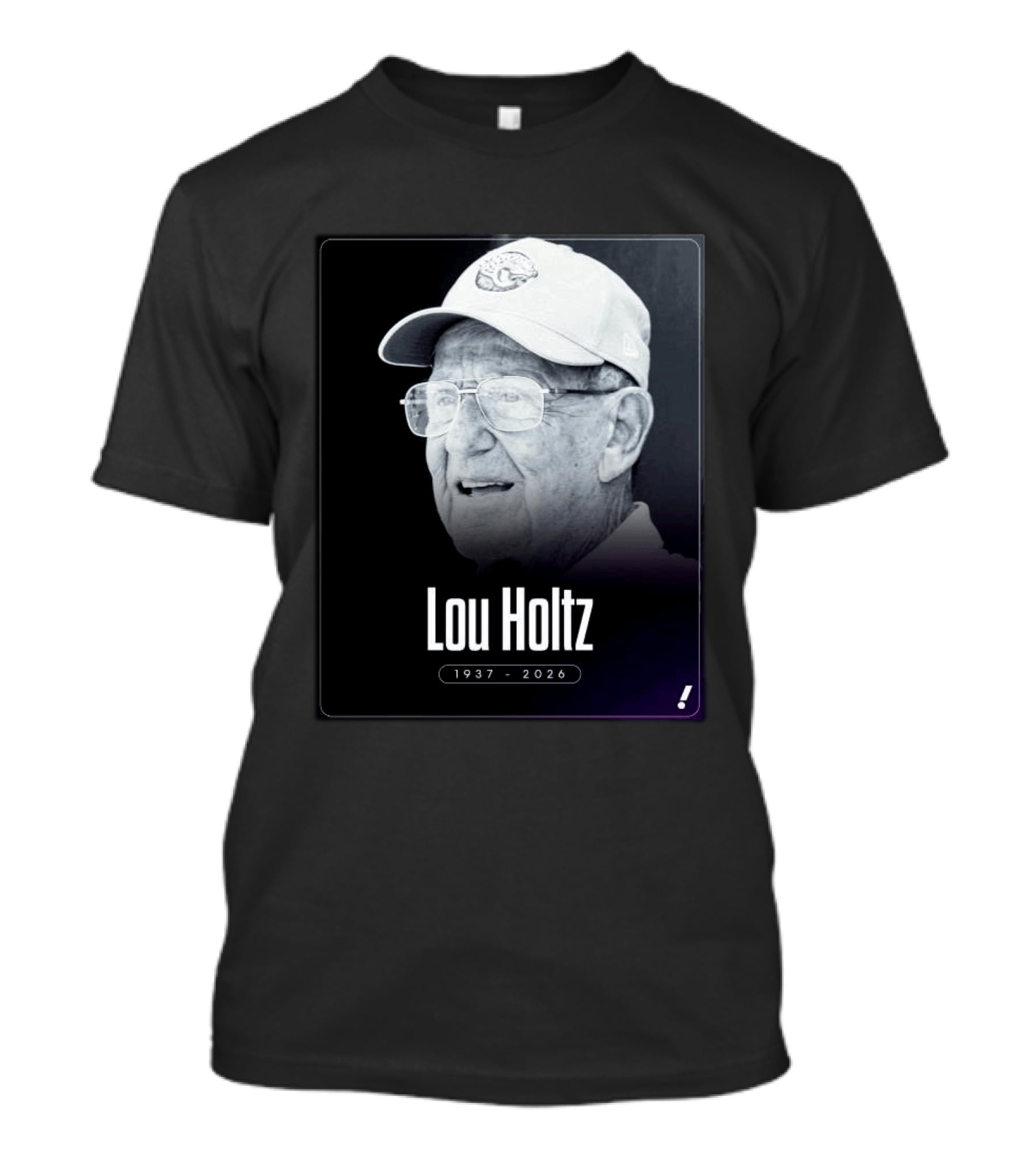Lou Holtz 1937 2026 Notre Dame Icon Memoriam T-Shirt