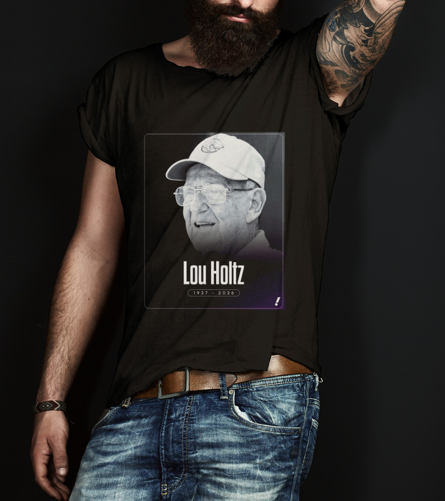 Lou Holtz 1937 2026 Notre Dame Icon Memoriam T-Shirt