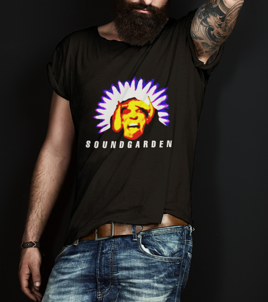 Soundgarden Black Hole Sun Surreal Face Psychedelic T-Shirt