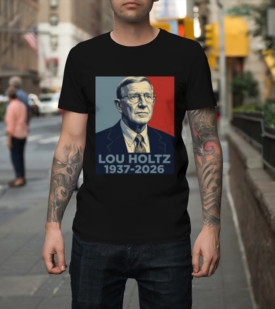 Lou Holtz 1937 2026 Memorial T-Shirt