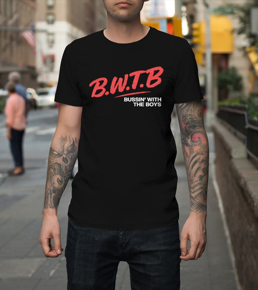 BWTB Bussin' With The Boys Retro Red T-Shirt